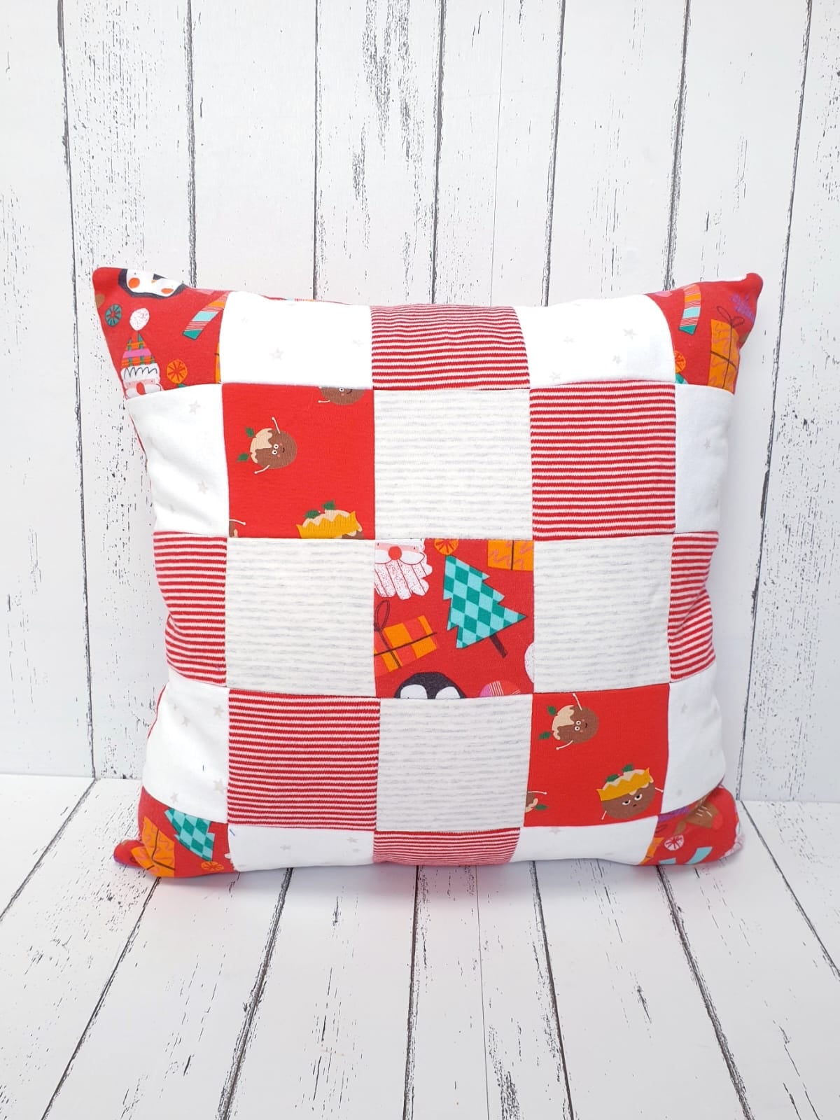 Keepsake Christmas Patchwork Cushion by Crescent Creations